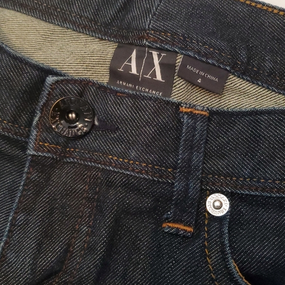 Armani Exchange Dark Blue/ Straight Leg Denim Women's Size 4 - Picture 2 of 12